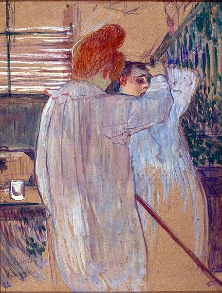 Henri de toulouse-lautrec Two Women in Nightgowns oil painting image